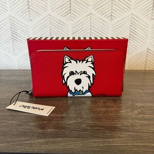 Marc Tetro Red Westie Terrier Wallet - NIB
